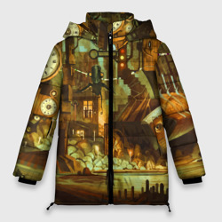 Женская зимняя куртка Oversize Cool Steampunk painting