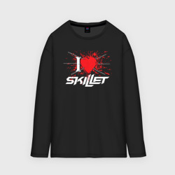 Мужской лонгслив oversize хлопок Skillet Сердце