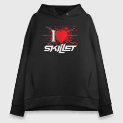 Женское худи Oversize хлопок Skillet Сердце