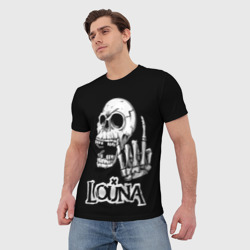 Мужская футболка 3D Louna череп - фото 2