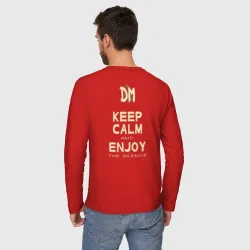 Мужской лонгслив хлопок Keep Calm and Enjoy the Silence - Depeche Mode - фото 2