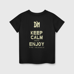 Детская футболка хлопок Keep Calm and Enjoy the Silence - Depeche Mode