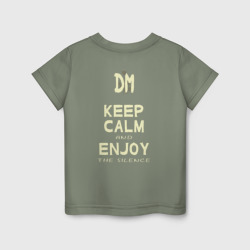 Детская футболка хлопок Keep Calm and Enjoy the Silence - Depeche Mode