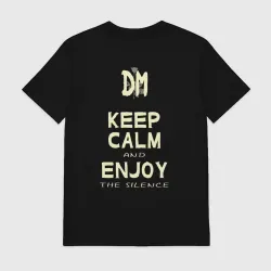 Мужская футболка хлопок Keep Calm and Enjoy the Silence - Depeche Mode