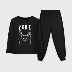 Детская пижама с лонгсливом хлопок The Cure рок кот
