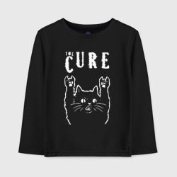 Детский лонгслив хлопок The Cure рок кот