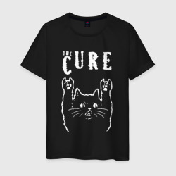 Мужская футболка хлопок The Cure рок кот