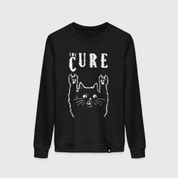 Женский свитшот хлопок The Cure рок кот
