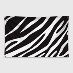 Флаг-баннер Анималистичный рисунок зебра