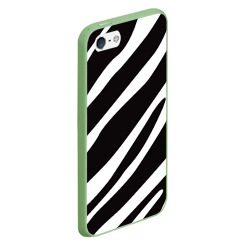 Чехол для iPhone 5/5S матовый Анималистичный рисунок зебра - фото 2