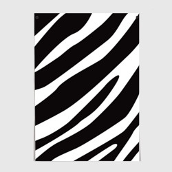 Постер Анималистичный рисунок зебра
