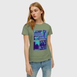Женская футболка хлопок Призрак в доспехах экшен - фото 2