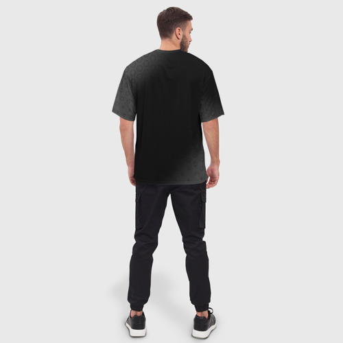Мужская футболка oversize 3D Warframe Glitch - на темном фоне, цвет 3D печать - фото 4