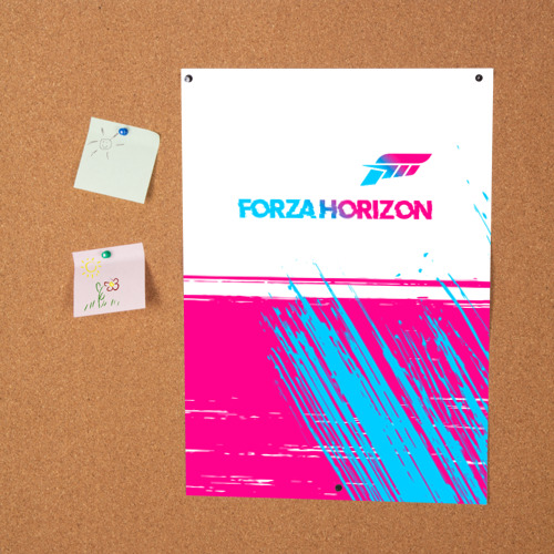 Постер Forza Horizon - Neon Gradient White - фото 2
