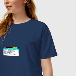 Женская футболка хлопок Oversize Стартовый экран ZX Spectrum 128 - фото 2