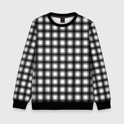 Детский свитшот 3D Black and white trendy checkered pattern