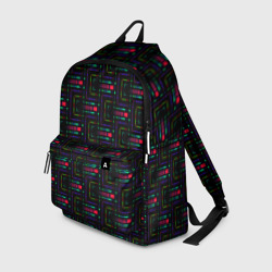 Рюкзак 3D Яркие полосы на черном