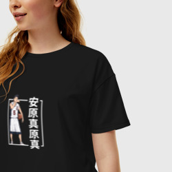 Женская футболка хлопок Oversize Ясухара Шиничи - фото 2
