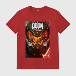 Мужская футболка хлопок Doom eternal - poster
