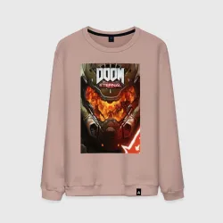 Мужской свитшот хлопок Doom eternal - poster