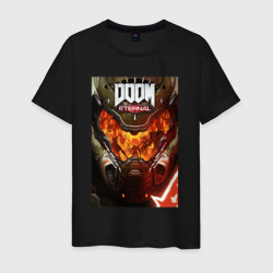 Мужская футболка хлопок Doom eternal - poster