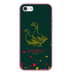 Чехол для iPhone 5/5S матовый Gucci - ga ga ga - краска