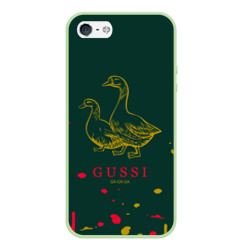 Чехол для iPhone 5/5S матовый Gucci - ga ga ga - краска