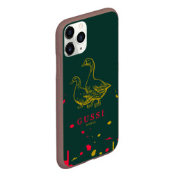 Чехол для iPhone 11 Pro Max матовый Gucci - ga ga ga - краска - фото 2