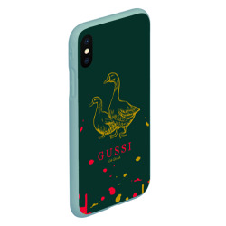 Чехол для iPhone XS Max матовый Gucci - ga ga ga - краска - фото 2