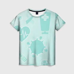 Женская футболка 3D Медицинские профессии