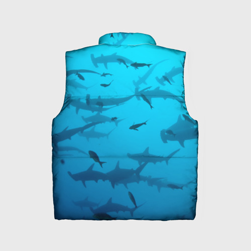 Детский жилет утепленный 3D Акулы - океан, цвет черный - фото 2
