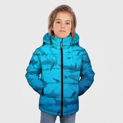 Зимняя куртка для мальчиков 3D Акулы - океан - фото 2