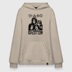 Худи SuperOversize хлопок Led Zeppelin Black