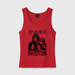 Женская майка хлопок Led Zeppelin Black