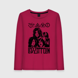 Женский лонгслив хлопок Led Zeppelin Black
