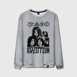 Мужской свитшот хлопок Led Zeppelin Black