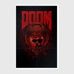 Магнитный плакат 2Х3 Doom - helmet skull