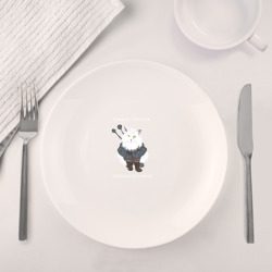 Набор: тарелка + кружка Песня о Котьмаке - кот Ведьмак - фото 2