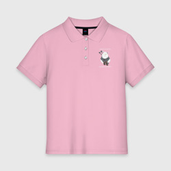 Женское поло хлопок Песня о Котьмаке - кот Ведьмак