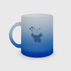 Кружка матовая стеклянная Песня о Котьмаке - кот Ведьмак