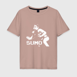 Мужская футболка хлопок Oversize Sumo pixel art