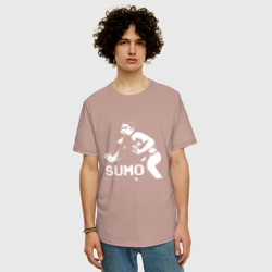 Мужская футболка хлопок Oversize Sumo pixel art - фото 2