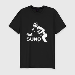 Мужская футболка хлопок Slim Sumo pixel art
