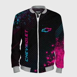 Мужской бомбер 3D Chevrolet Neon Gradient