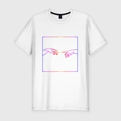 Мужская футболка хлопок Slim Неоновый Ренессанс