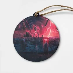 Деревянная игрушка круг Очень странные дела 4: Vecna season