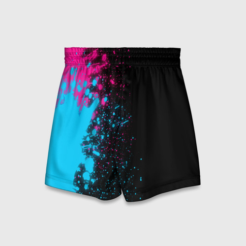 Детские спортивные шорты 3D Real Madrid Neon Gradient, цвет 3D печать - фото 2