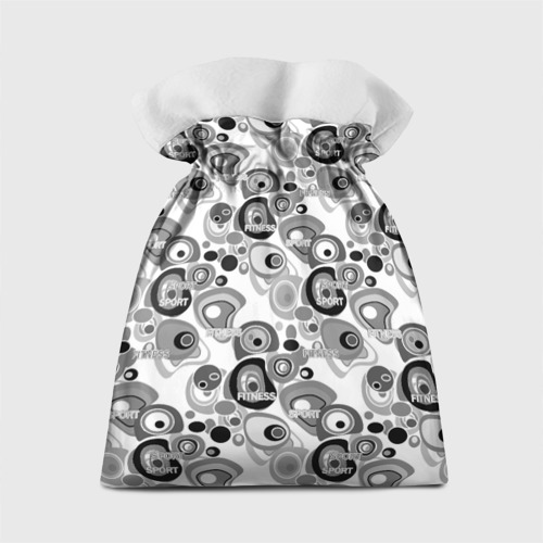 Подарочный 3D мешок Black and white sport pattern - фото 2