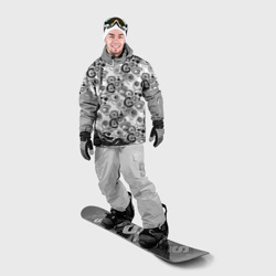 Накидка на куртку 3D Black and white sport pattern - фото 2