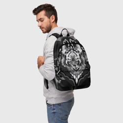 Рюкзак 3D Черно-белый волк - фото 2